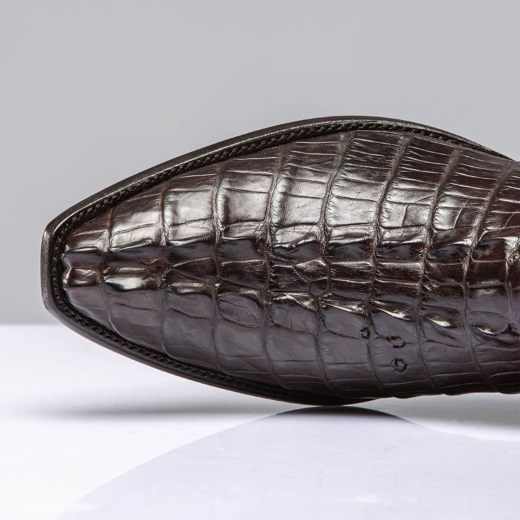 Stallion Boots Chocolate Hornback Alligator Zorros | Axel's of Vail