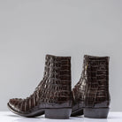 Stallion Boots Chocolate Hornback Alligator Zorros Mens - Cowboy Boots