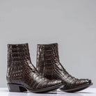 Stallion Boots Chocolate Hornback Alligator Zorros Mens - Cowboy Boots