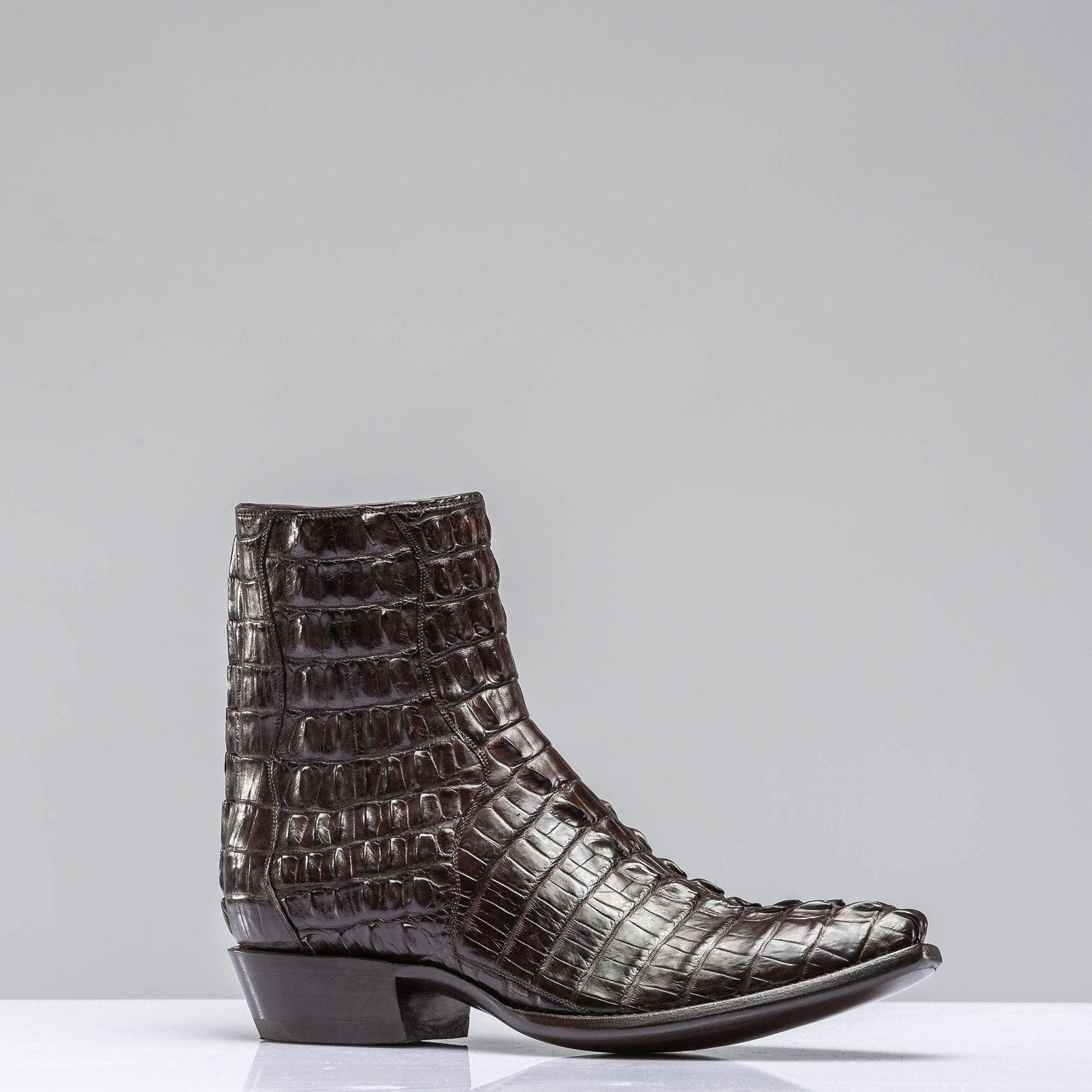 Stallion Boots | Chocolate Hornback Alligator Zorros | Axel's of Vail