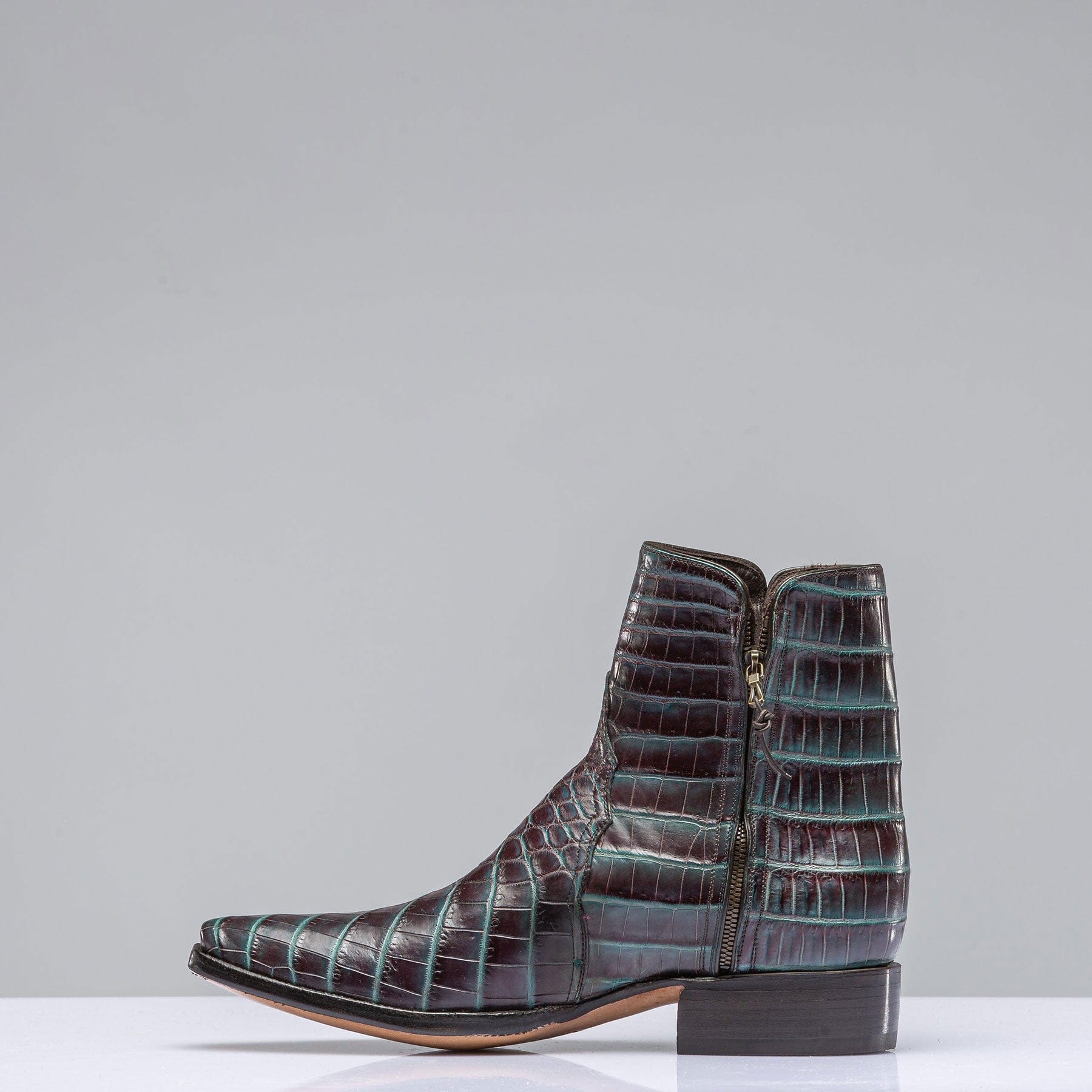 Gator Zorro Gallegos In Chocolate Brown & Turquoise - AXEL'S