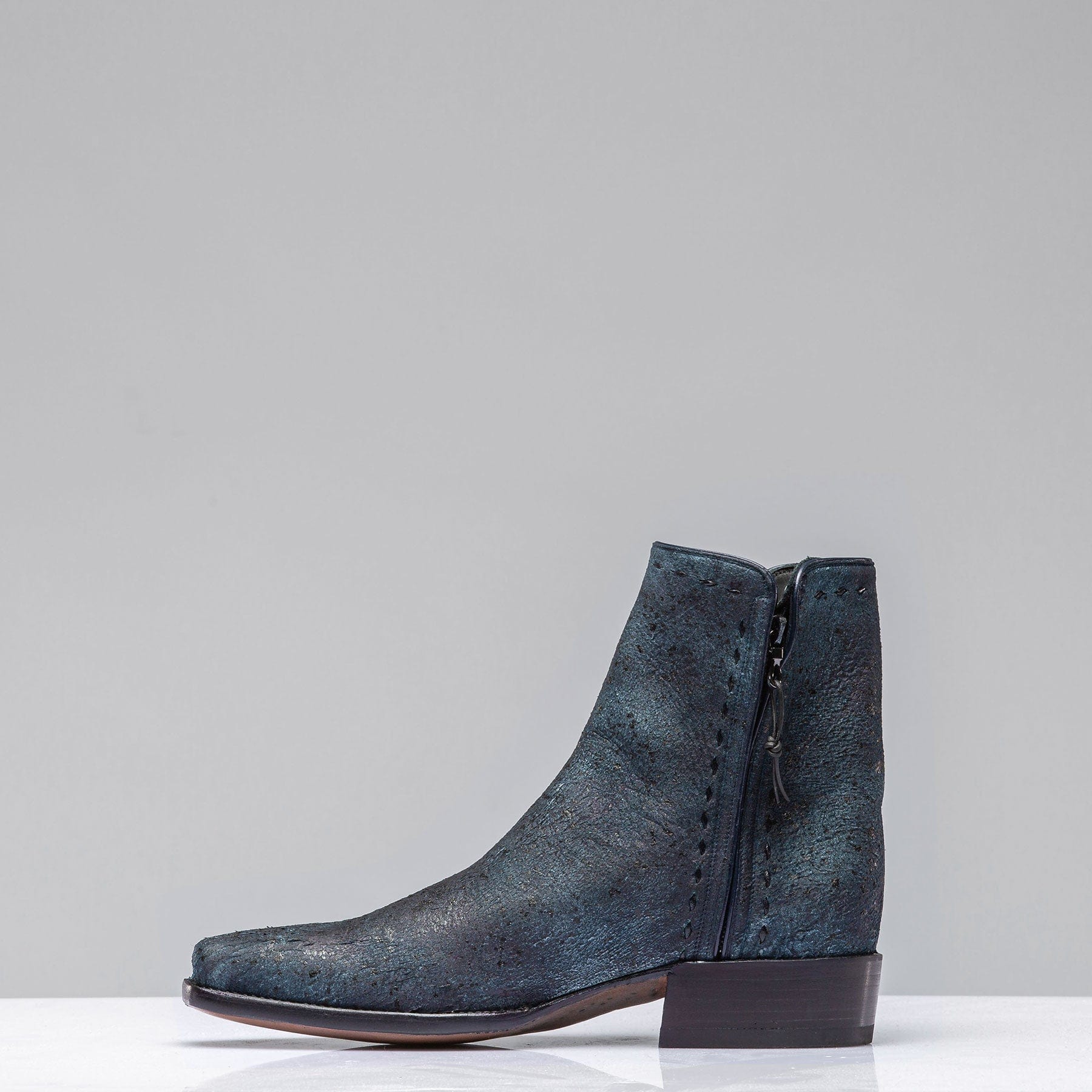 Goat Suede Zorro In Vintage Denim Blue - AXEL'S