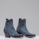 Stallion Boots Jenna Zorro In Navy Break Suede Ladies - Cowboy Boots