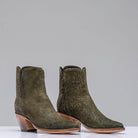 Stallion Boots Kendall Zorro In Dark Olive Ladies - Cowboy Boots
