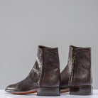 Stallion Boots Montana Goat Round Toe Shortie In Chocolate Mens - Cowboy Boots