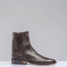 Stallion Boots Montana Goat Round Toe Shortie In Chocolate Mens - Cowboy Boots