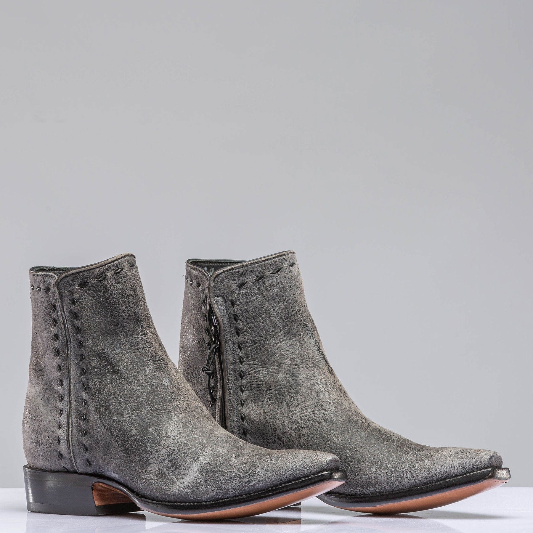 Stallion Boots Stillwater Zorro In Vintage Grey Mens - Cowboy Boots