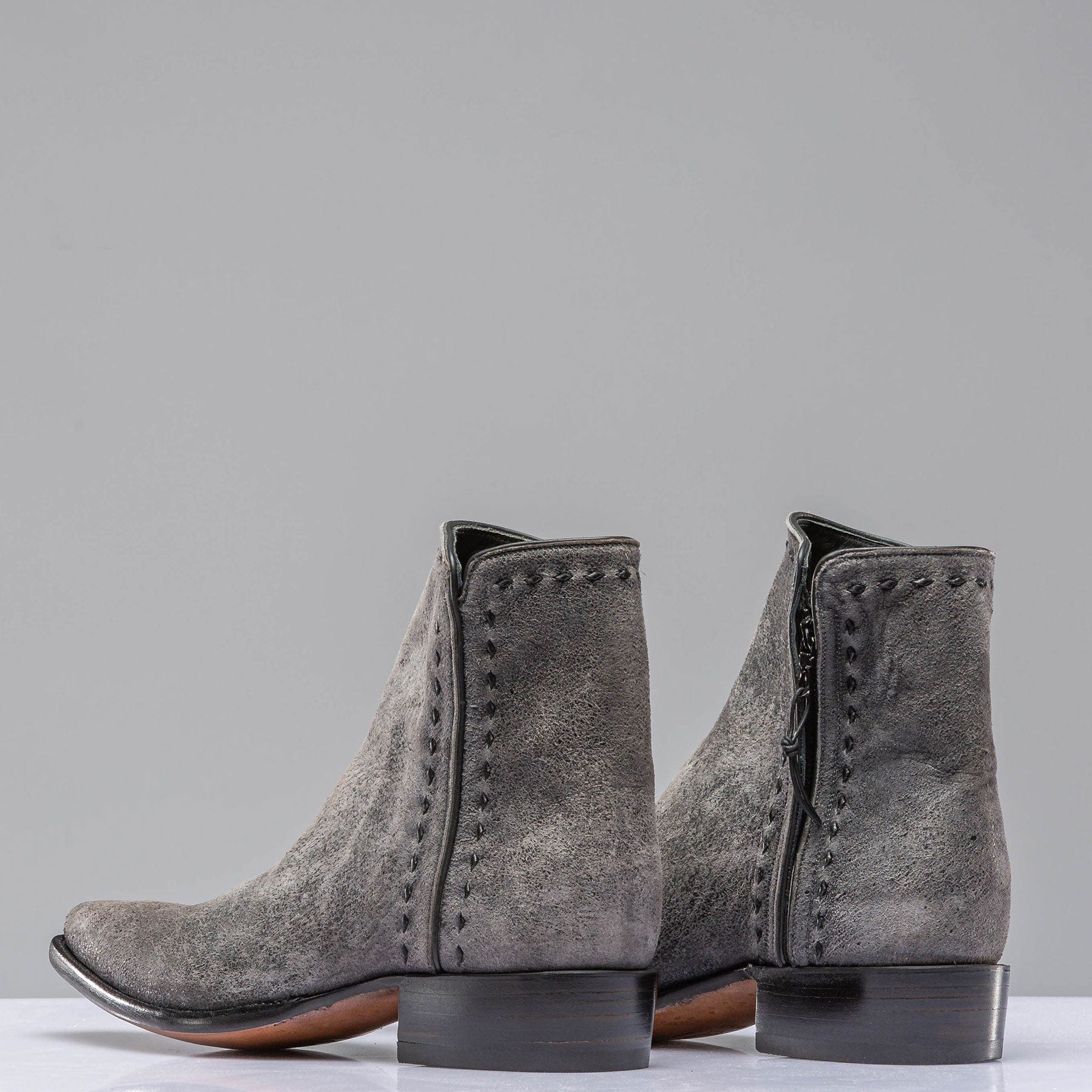 Stallion Boots Stillwater Zorro In Vintage Grey Mens - Cowboy Boots