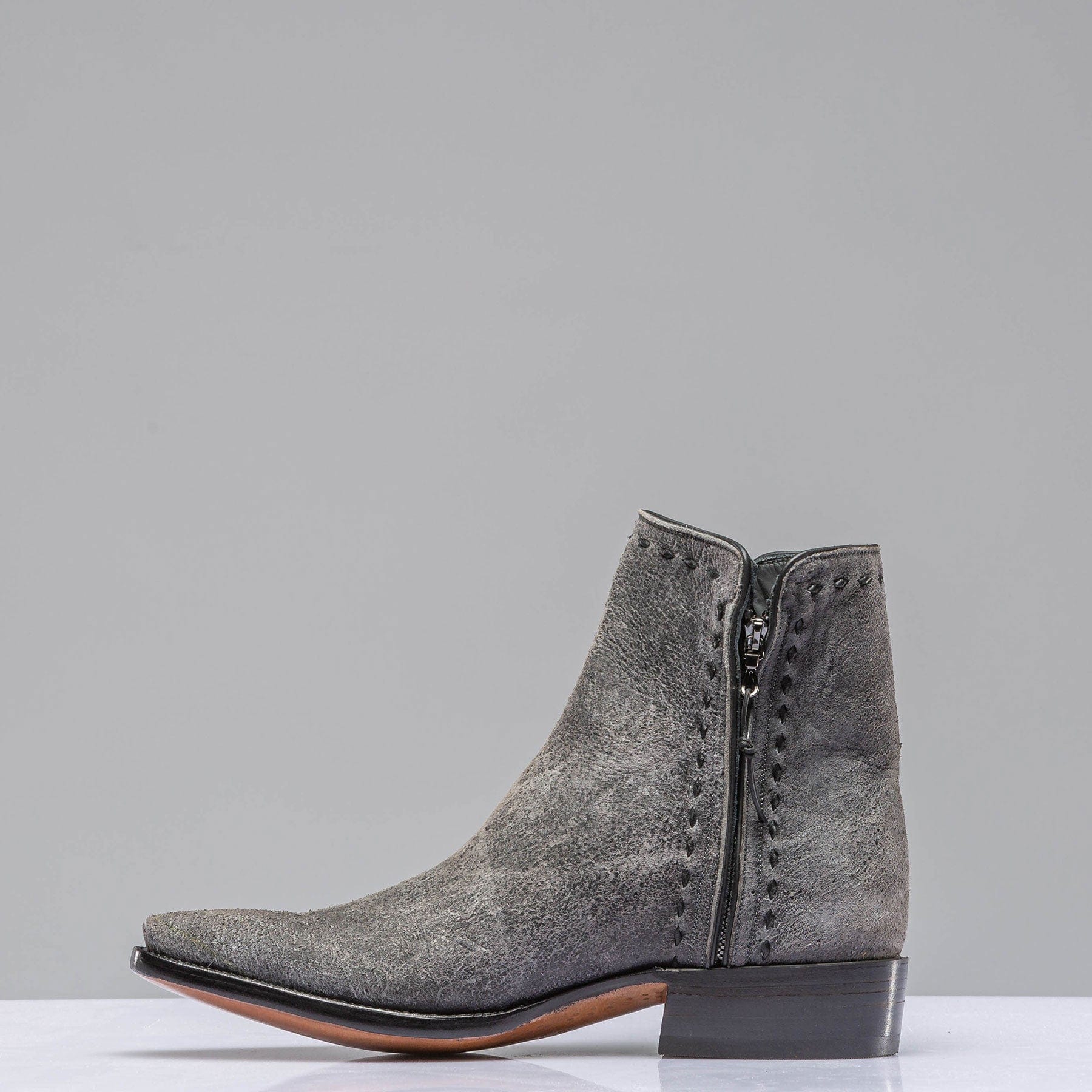 Stallion Boots Stillwater Zorro In Vintage Grey Mens - Cowboy Boots