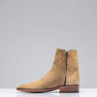 Vintage Tan Suede Round Toe Zorro - AXEL'S