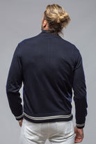 Entoto Cashmere Baseball Jacket In Navy - AXEL'S