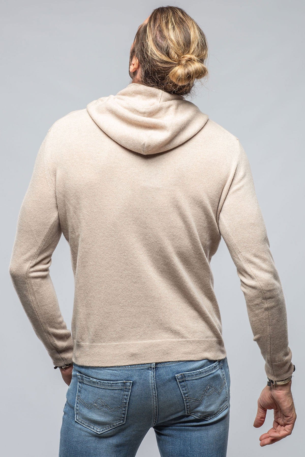 Stile Latino Florio II Cashmere Hoodie In Beige | Mens - Sweaters