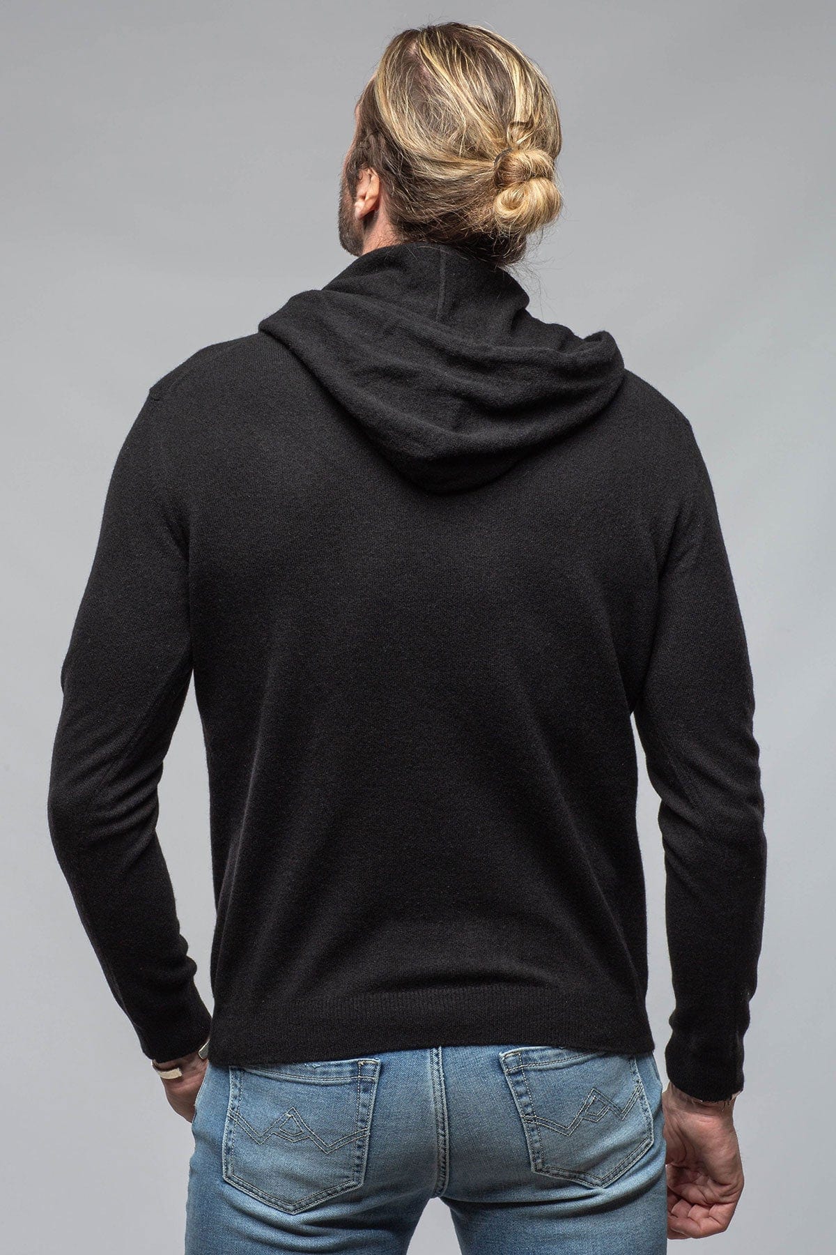 Florio II Cashmere Hoodie In Black - AXEL'S