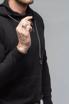 Florio II Cashmere Hoodie In Black - AXEL'S