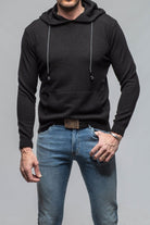 Florio II Cashmere Hoodie In Black - AXEL'S