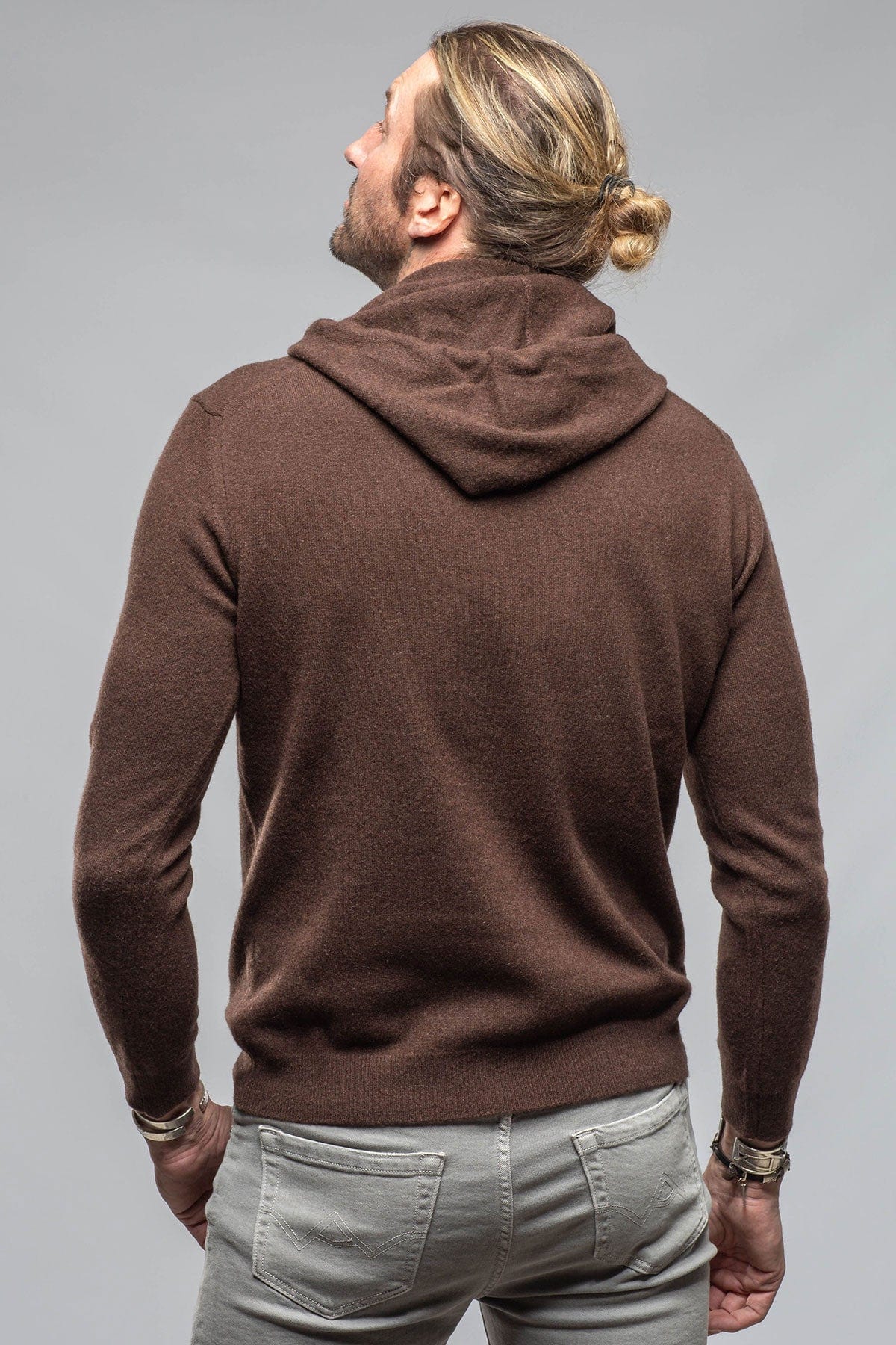 Florio II Cashmere Hoodie In Chocolate - AXEL'S