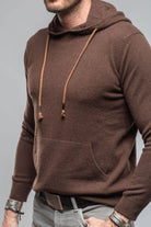 Florio II Cashmere Hoodie In Chocolate - AXEL'S