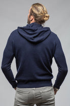 Florio II Cashmere Hoodie In Navy - AXEL'S