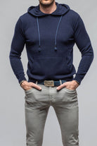 Florio II Cashmere Hoodie In Navy - AXEL'S