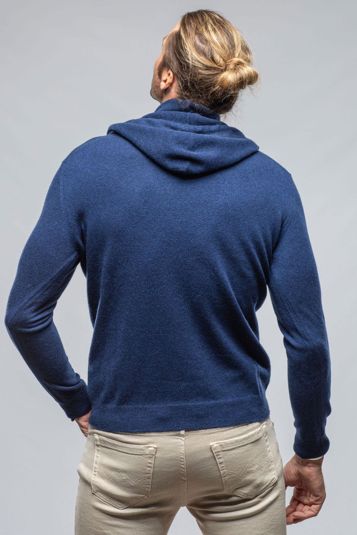 Navy cashmere hoodie best sale