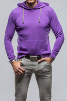 Florio II Cashmere Hoodie In Purple - AXEL'S