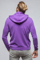 Florio II Cashmere Hoodie In Purple - AXEL'S