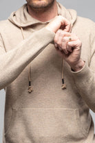 Florio II Cashmere Hoodie In Tan - AXEL'S