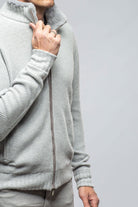 Golis Cashmere Zip Sweater In Grey - AXEL'S