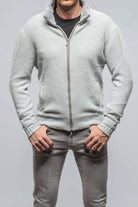 Golis Cashmere Zip Sweater In Grey - AXEL'S