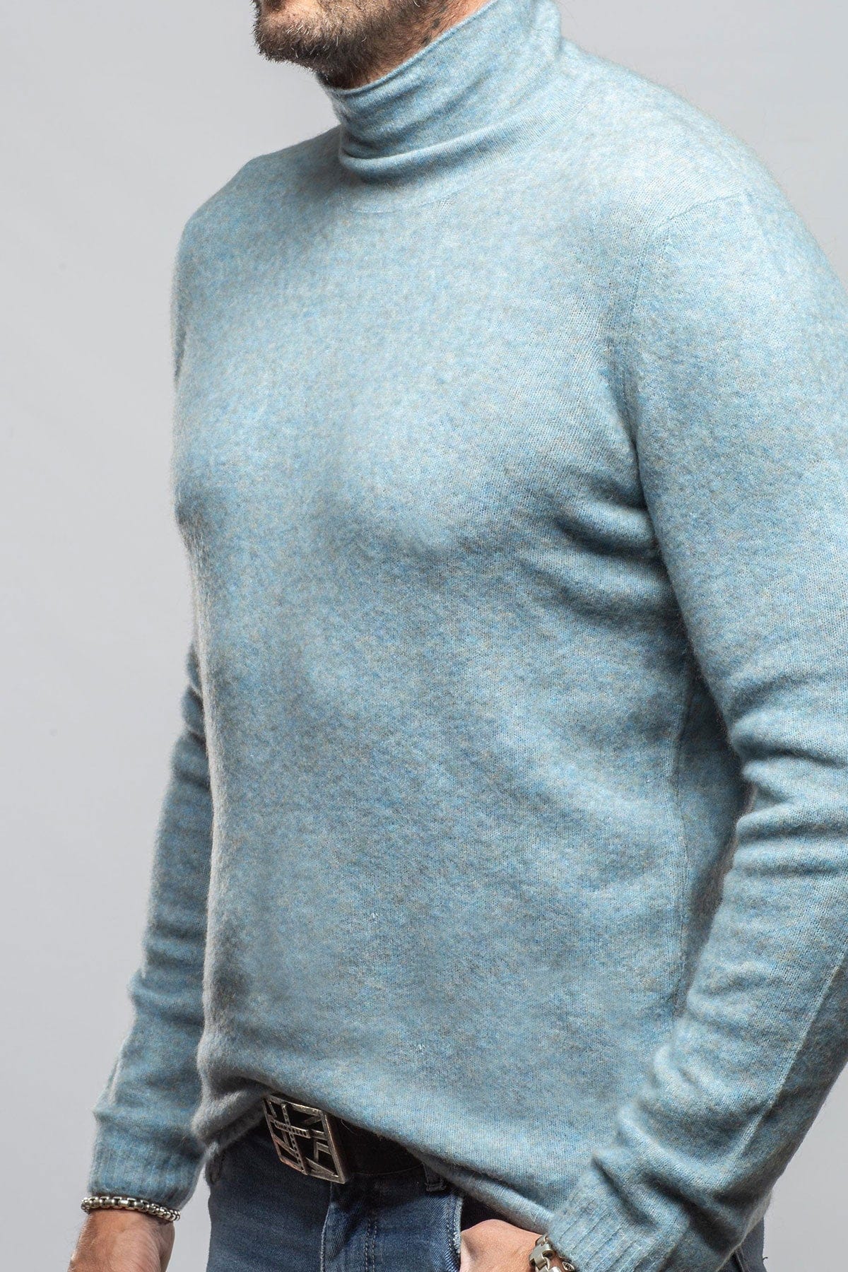 Stile Latino Mandara Sweater In Blue Mens - Sweaters