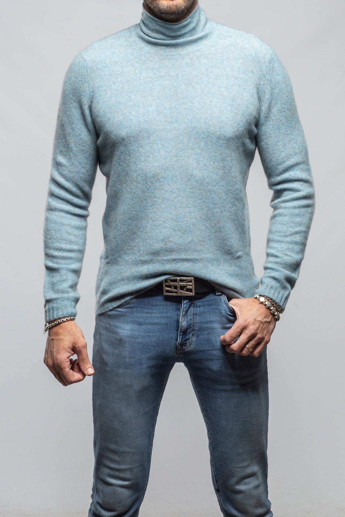 Stile Latino Mandara Sweater In Blue Mens - Sweaters