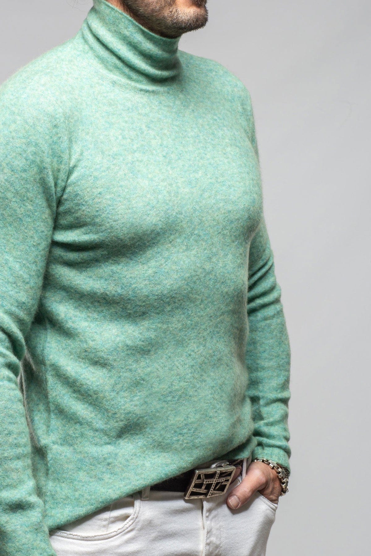 Stile Latino Mandara Sweater In Green Mens - Outerwear - Cloth