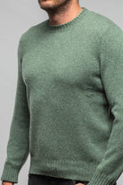 Stile Latino Rogan Crew Sweater In Green Mens - Sweaters