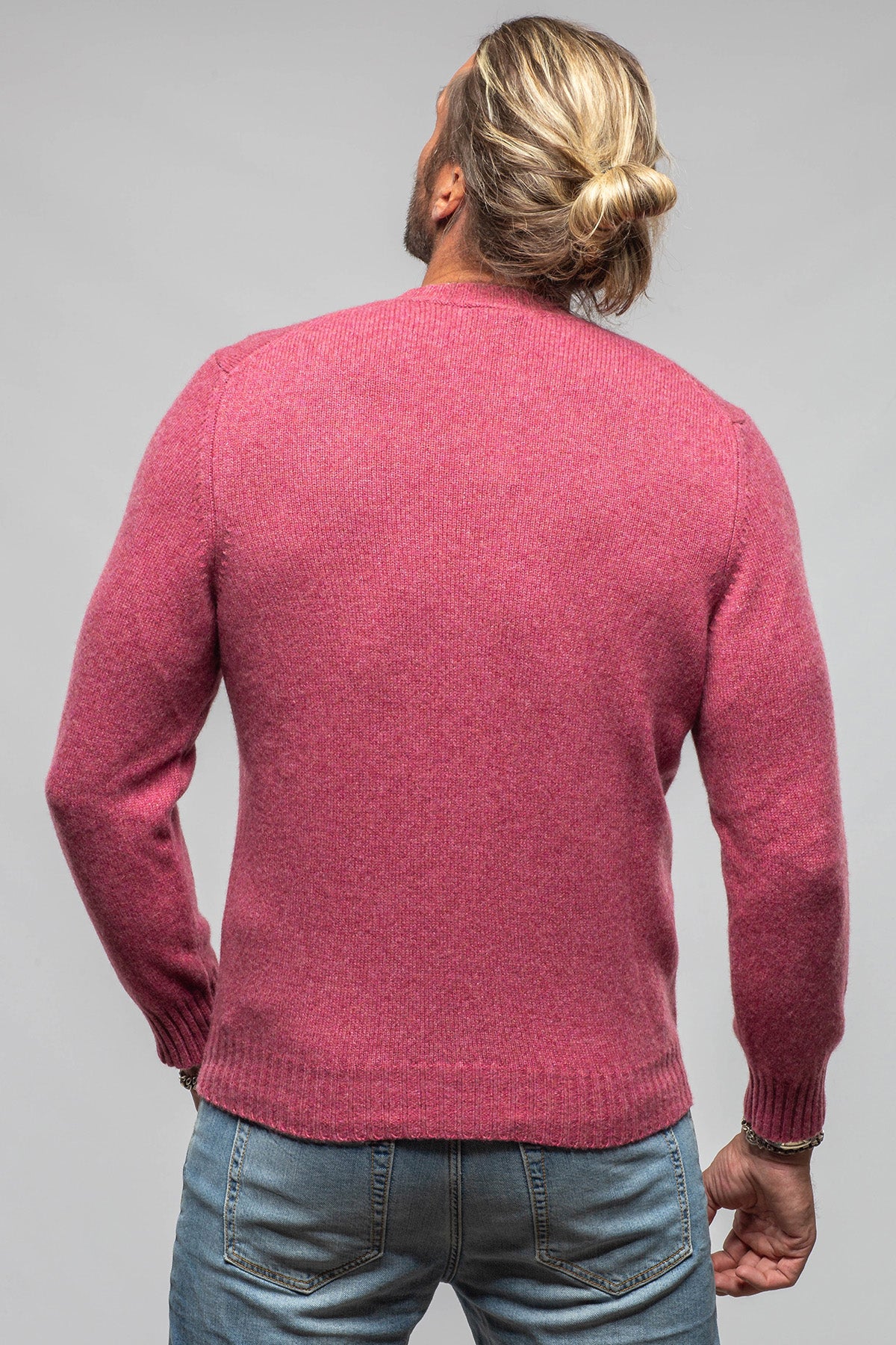 Stile Latino Rogan Crew Sweater In Red Mens - Sweaters