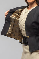 T.ba Annalisa Linen Jacket In Black | Ladies - Tailored