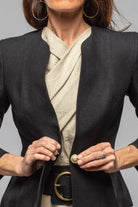 T.ba Annalisa Linen Jacket In Black | Ladies - Tailored