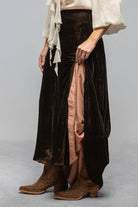 T.ba Blair Skirt In Silk Velvet Ladies - Skirts