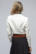 Bolero Jacket In Powin Matte White - AXEL'S