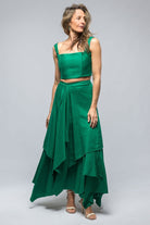 Buleria Skirt In Powin Matte Emerald - AXEL'S