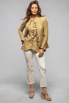T.ba Cipriani Linen Jacket In Sand | Ladies - Tailored