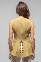 Cipriani Linen Vest In Sand - AXEL'S