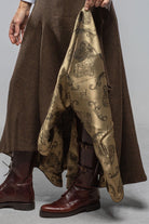 T.ba Fiona Tweed Skirt In Brown/Black Melange Ladies - Skirts