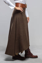 T.ba Fiona Tweed Skirt In Brown/Black Melange Ladies - Skirts
