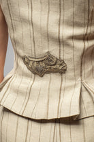 Georgina Striped Linen Vest - AXEL'S
