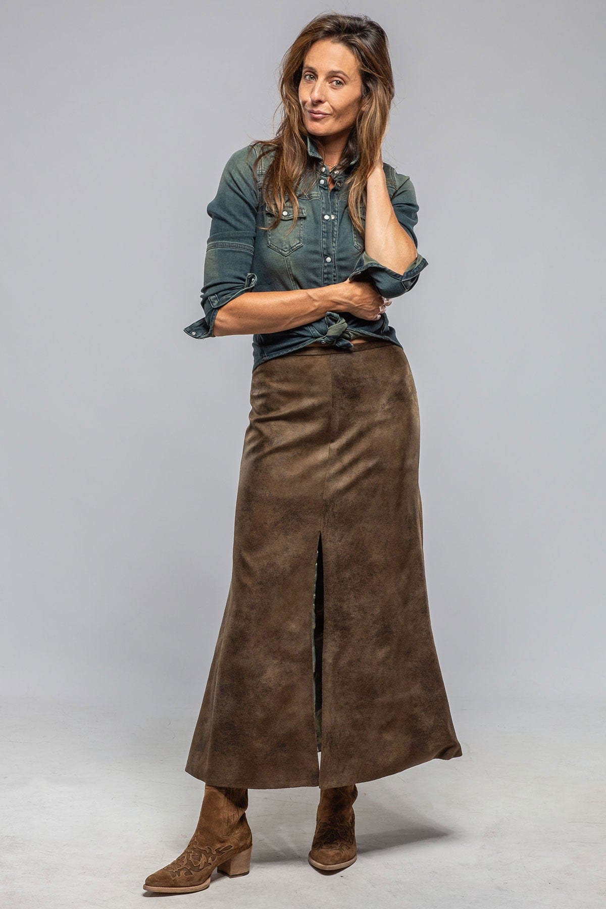 Gypsy Skirt In Vegan Leather - AXEL'S
