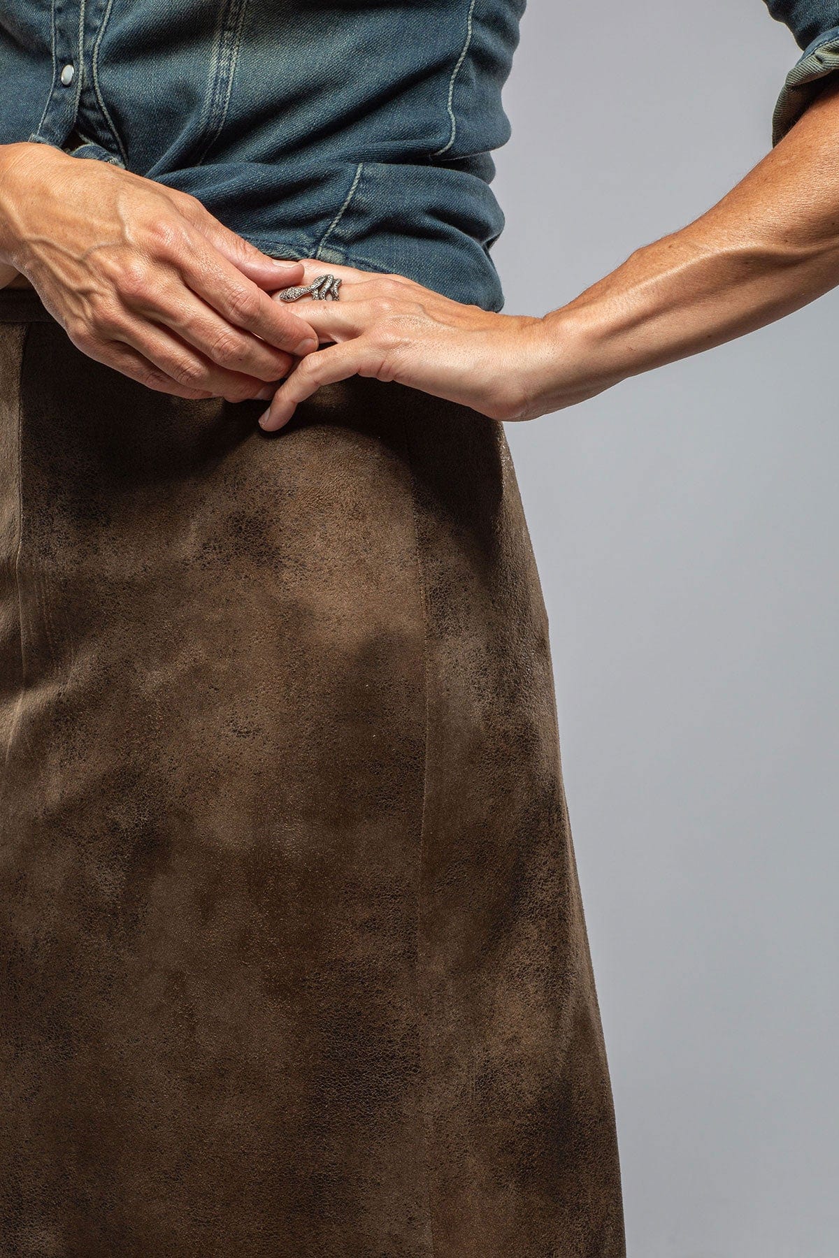 Gypsy Skirt In Vegan Leather - AXEL'S