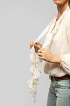 T.ba Iona Tie Neck Blouse In Natural Ladies - Blouses