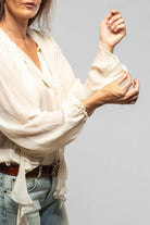 T.ba Iona Tie Neck Blouse In Natural Ladies - Blouses