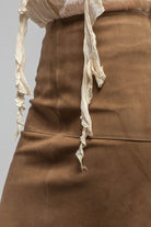 T.ba Joan Suede Skirt In Camel Ladies - Skirts
