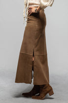 T.ba Joan Suede Skirt In Camel Ladies - Skirts